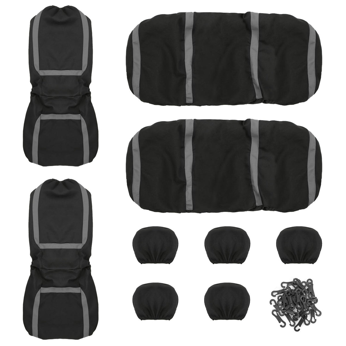 Universal Car Seat Covers | 9-Piece Full Set | Car Accessories
