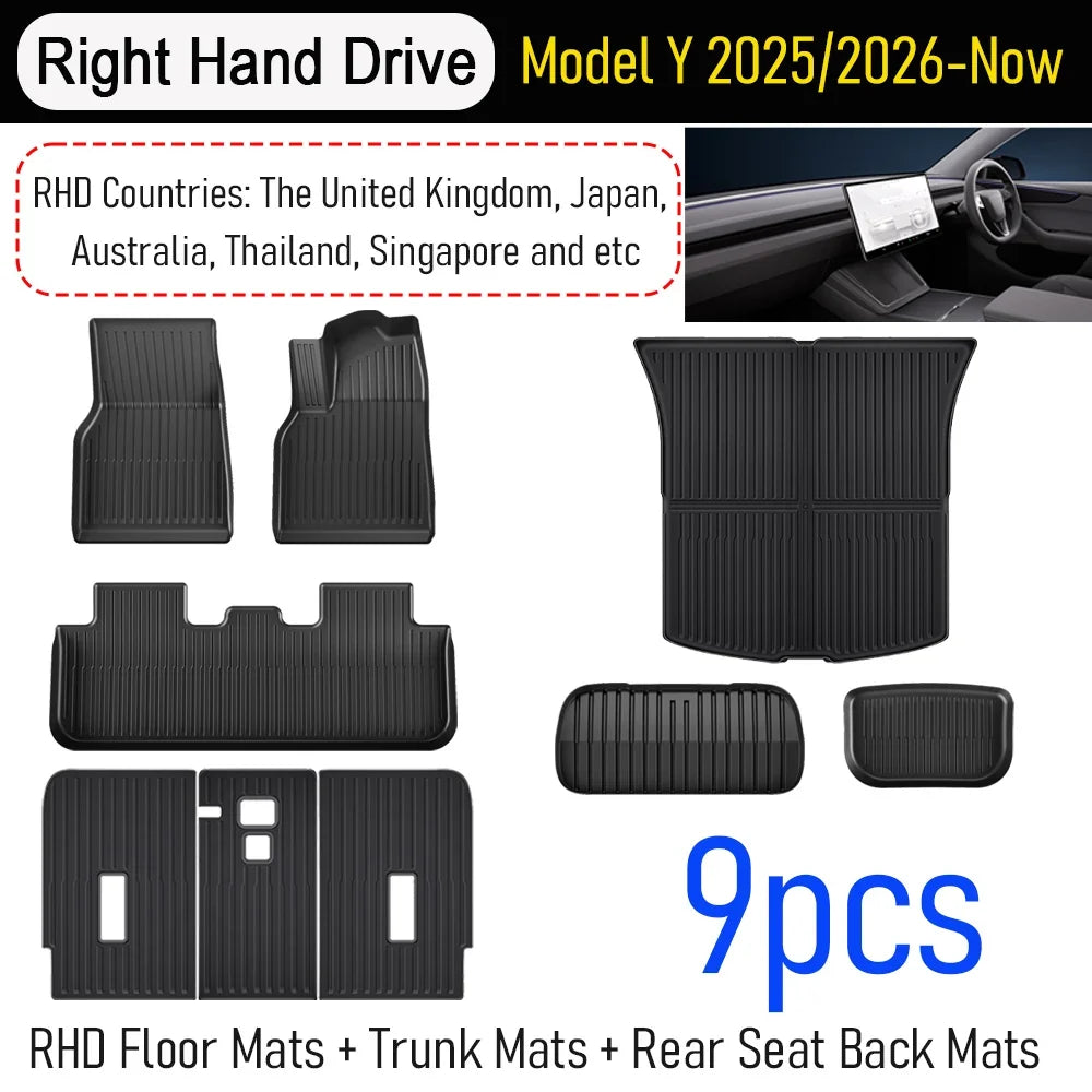 Tesla Model Y Floor Mats & Liners | Car Accessories