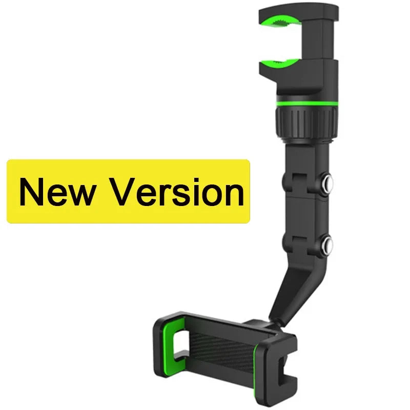 360° rearview mirror car phone holder