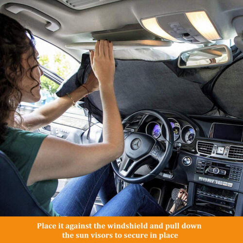 Car windshield sun shade foldable UV visor