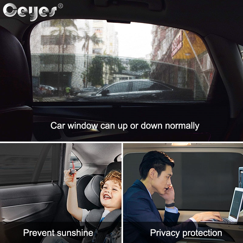 Ceyes 2 piece car side window sun shades