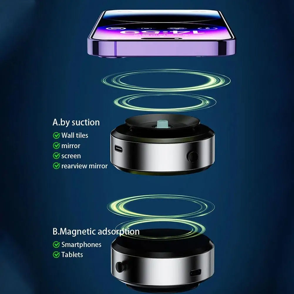 Magnetic Vacuum Suction Cup Car Phone Holder