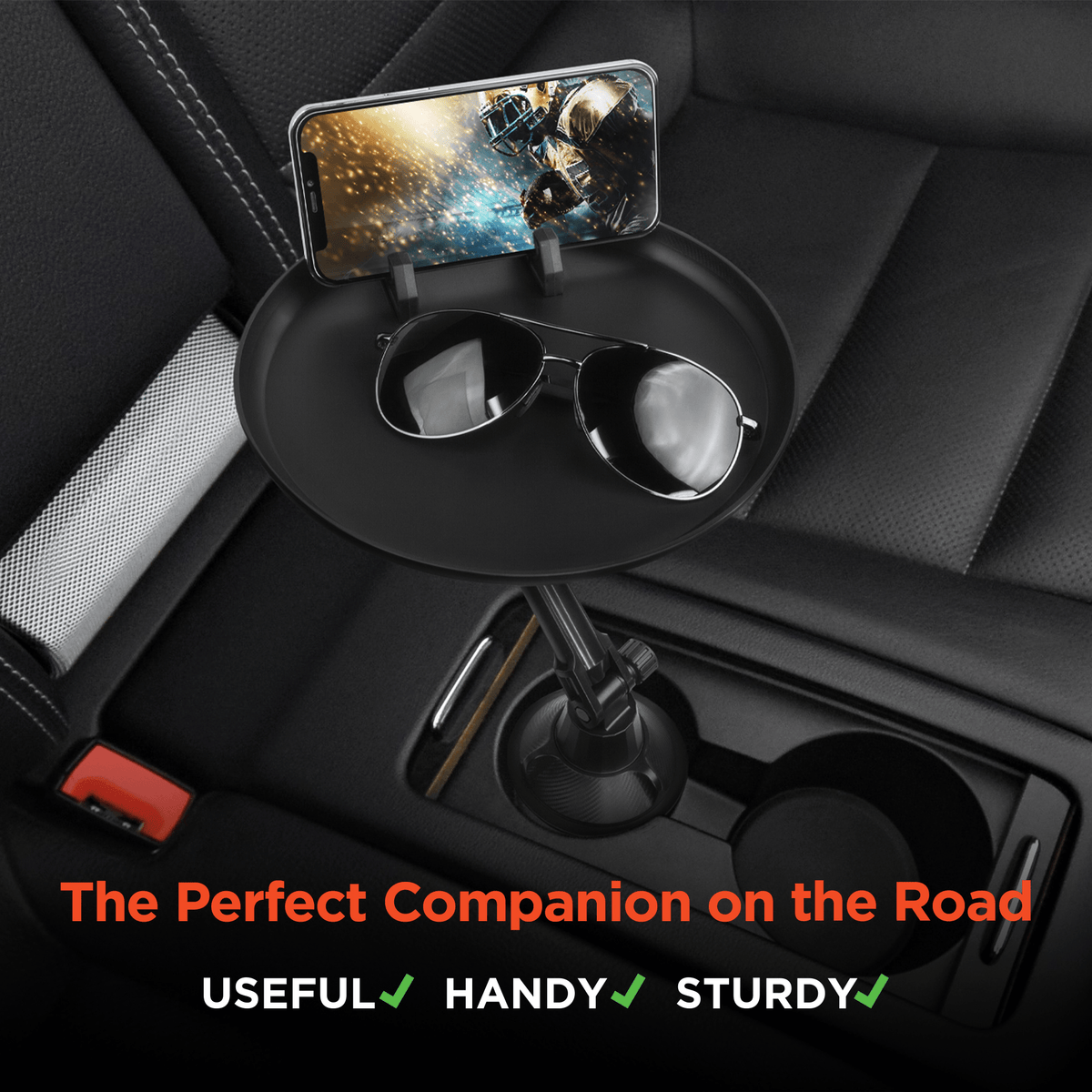 HyperGear Car Caddy Cup Holder with Phone Mount