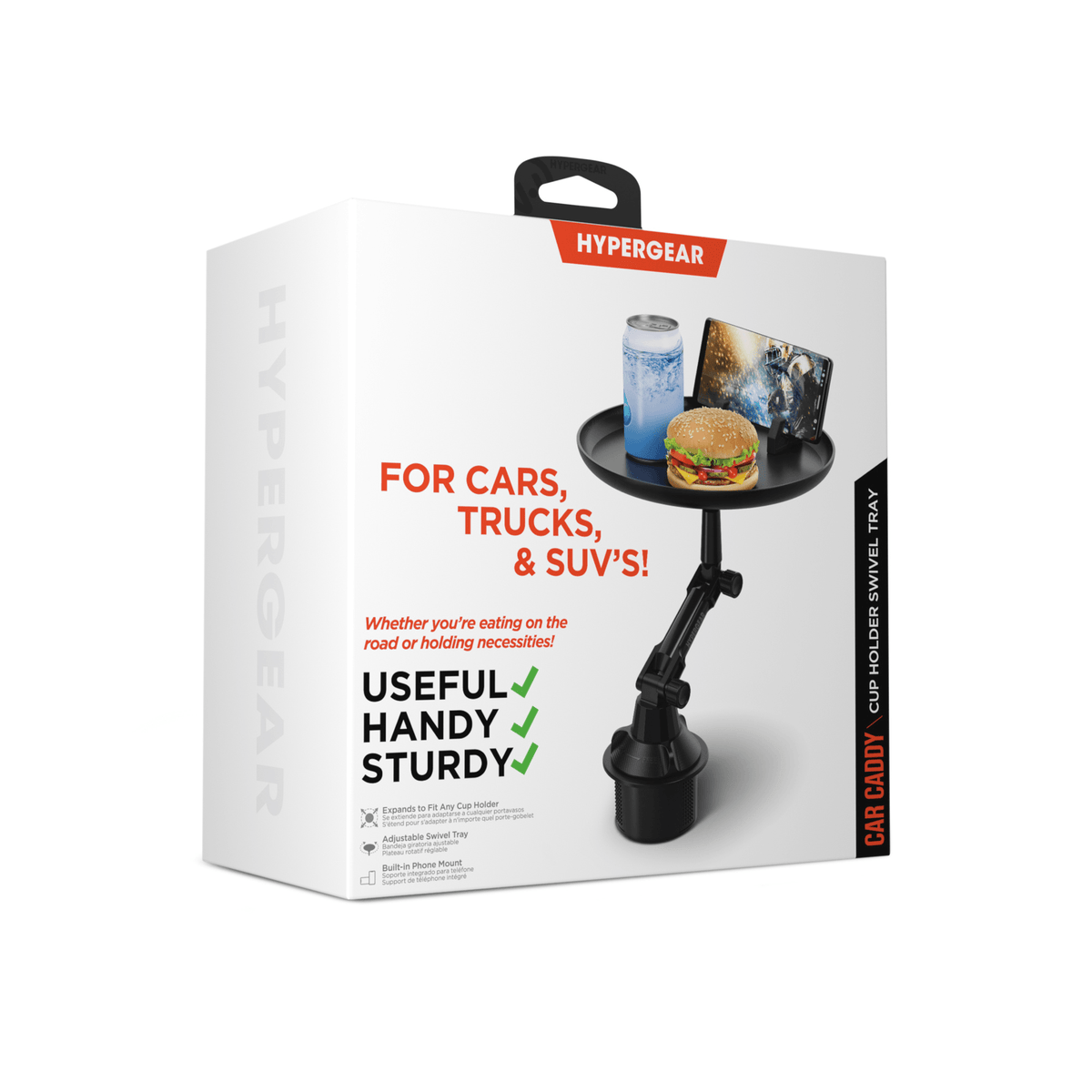 HyperGear Car Caddy Cup Holder with Phone Mount