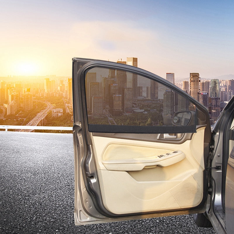 Magnetic car side window sun shade UV protection