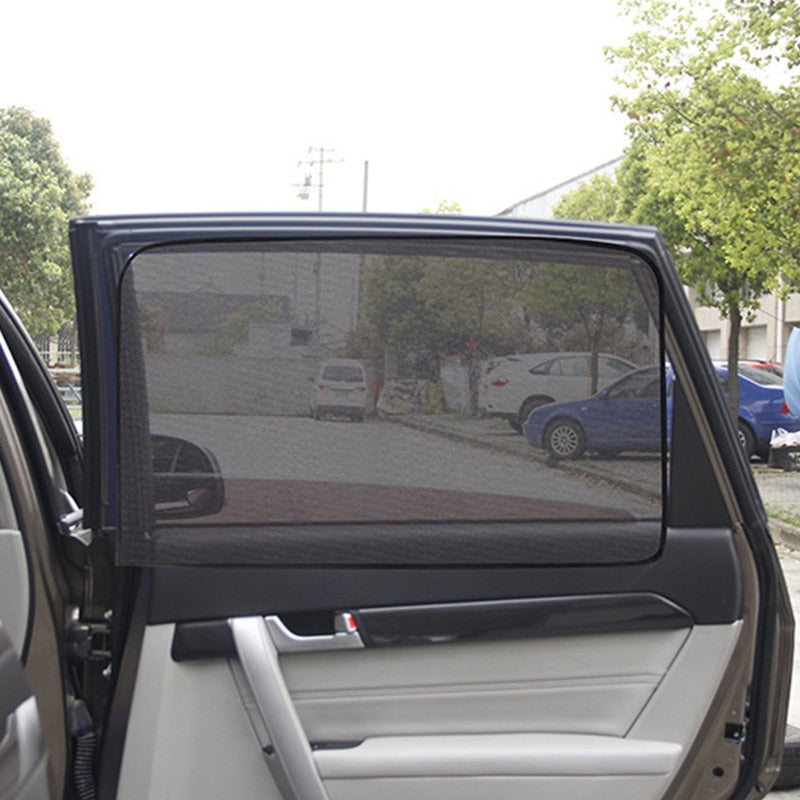 Magnetic car side window sun shade UV protection
