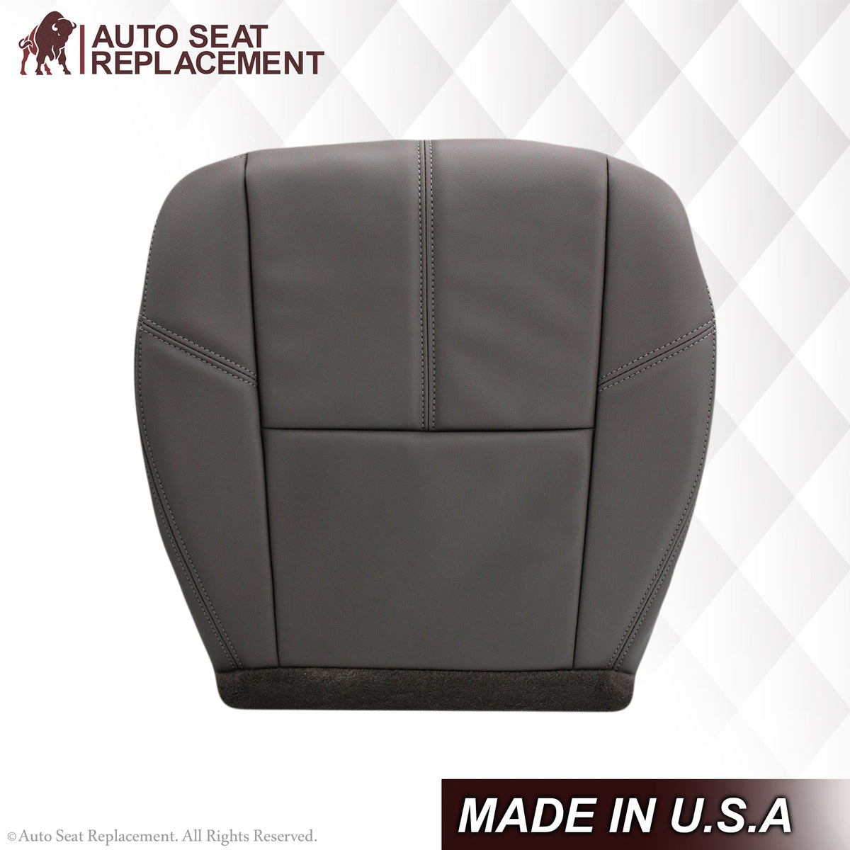 2007-2014 GMC Sierra & Chevy Silverado Work Truck Seat Cover in Dark Titanium Gray: Choose From Variation