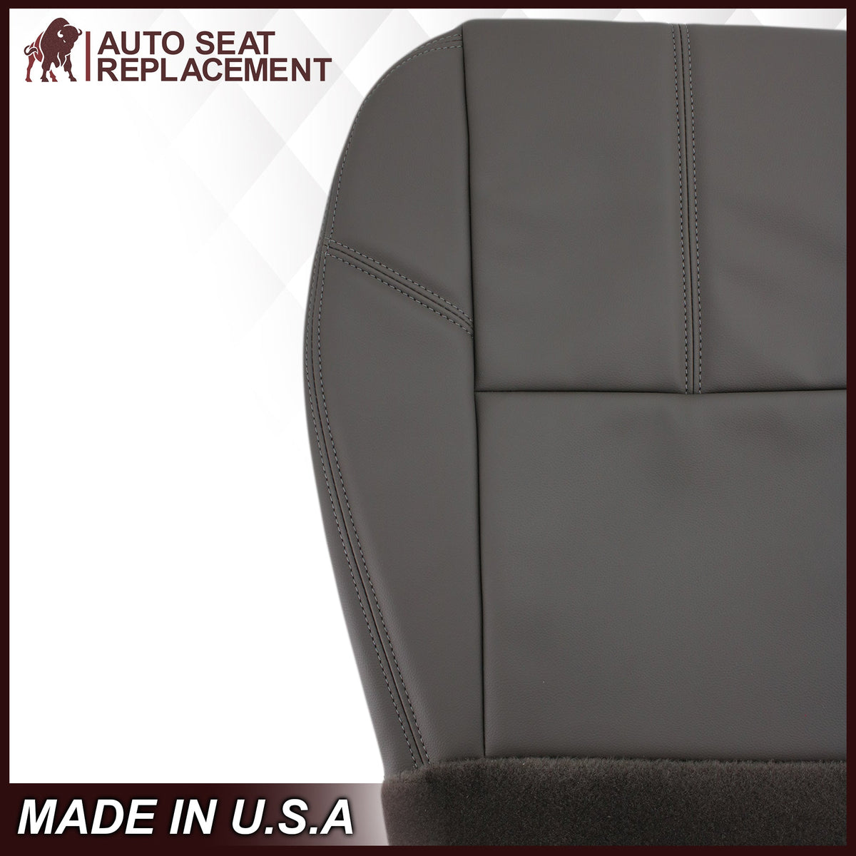 2007-2014 GMC Sierra & Chevy Silverado Work Truck Seat Cover in Dark Titanium Gray: Choose From Variation