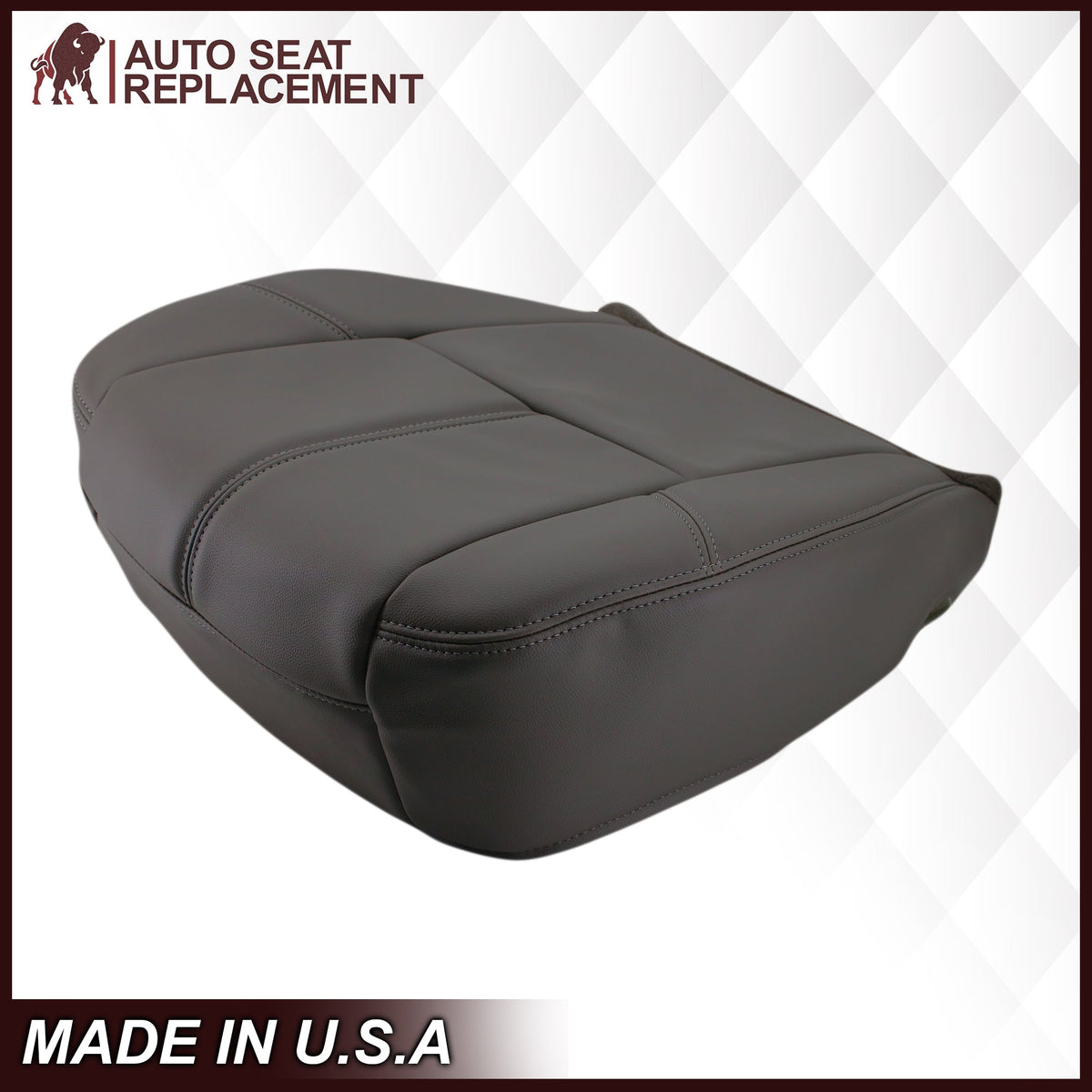 2007-2014 GMC Sierra & Chevy Silverado Work Truck Seat Cover in Dark Titanium Gray: Choose From Variation
