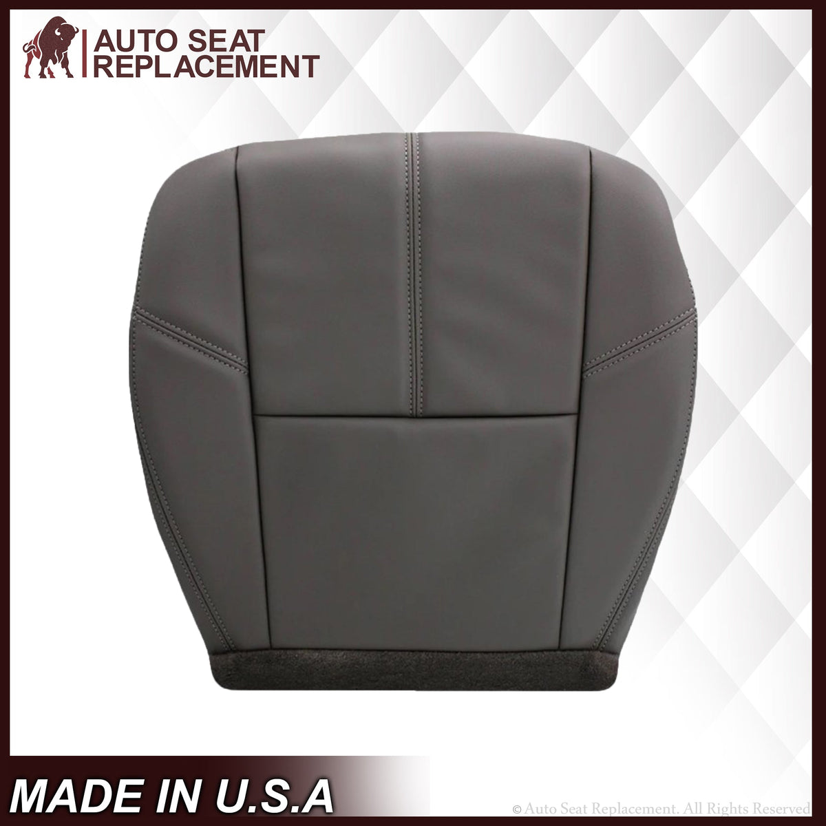 2007-2014 GMC Sierra & Chevy Silverado Work Truck Seat Cover in Dark Titanium Gray: Choose From Variation