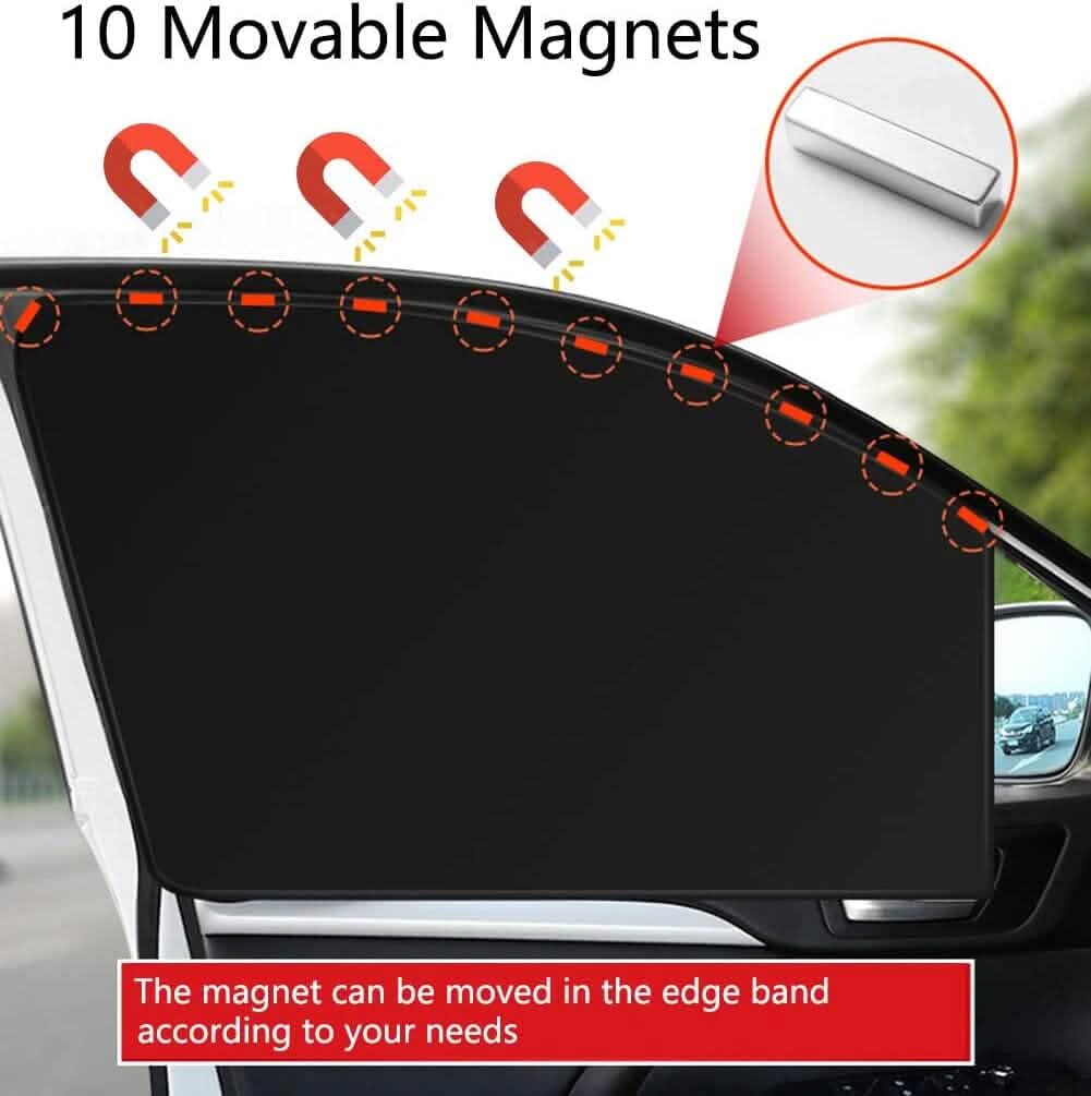 4 pack car side window sun shades