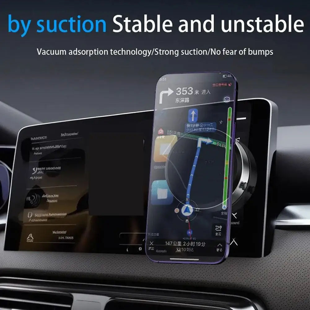 Magnetic Vacuum Suction Cup Car Phone Holder