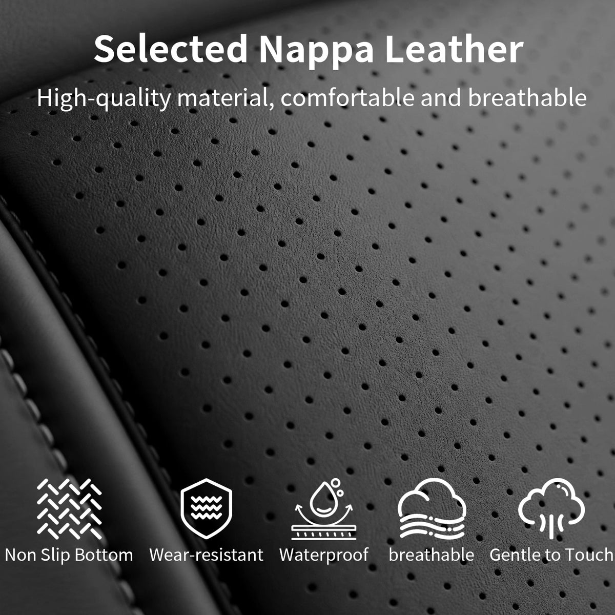 Dodge RAM Car Seat Covers | Nappa Waterproof Leather | Car Accessories
