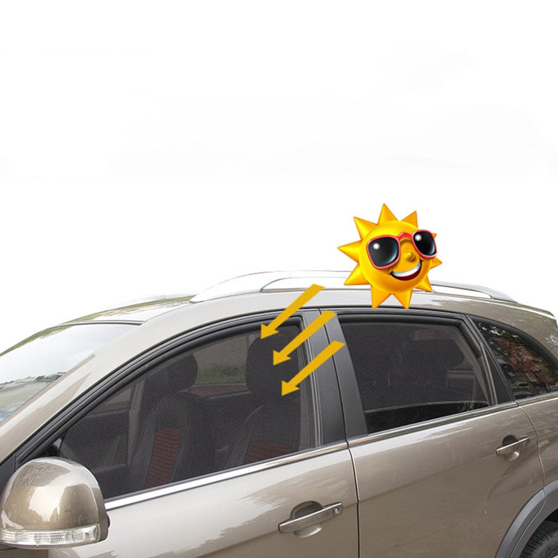 Magnetic car side window sun shade UV protection