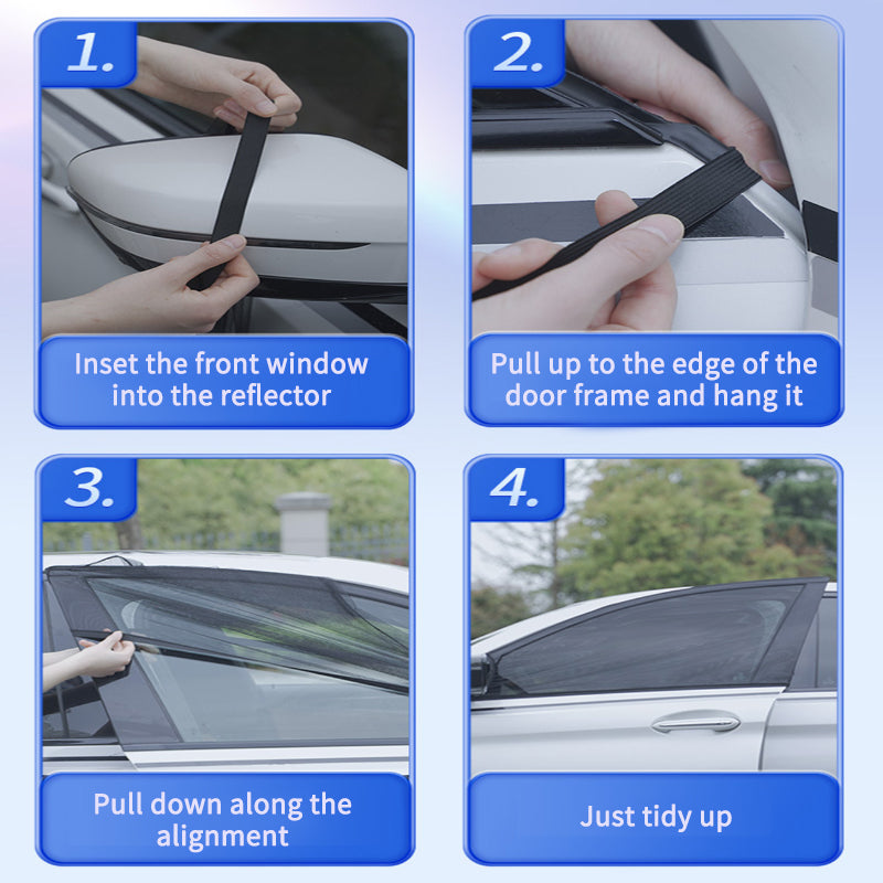 Car side window sun shade mesh screen