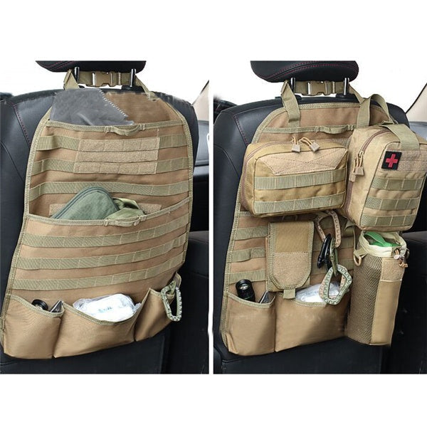Multi-function Tactical Universal Car Back Seat Organizer Cover Bag | Car Accessories