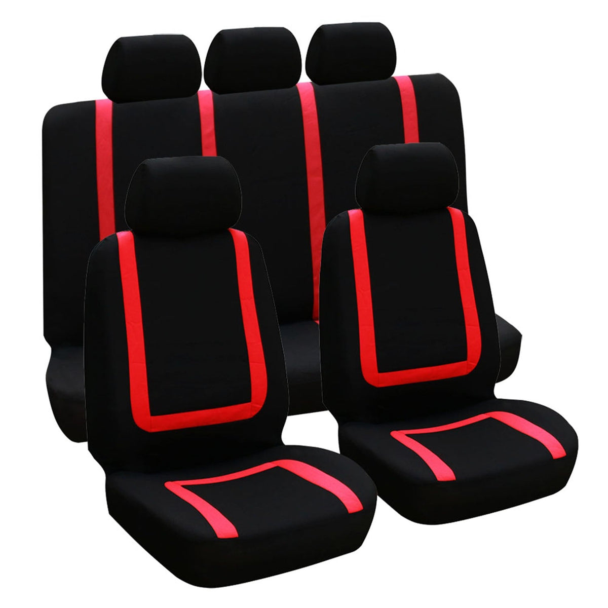 Universal Car Seat Covers | 9-Piece Full Set | Car Accessories
