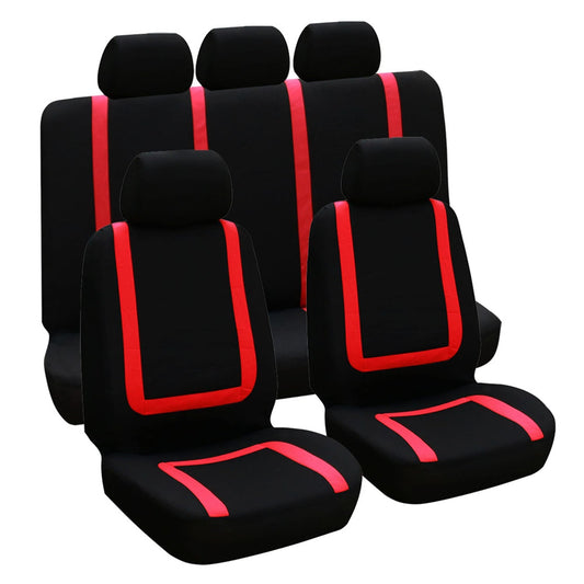 Universal Car Seat Covers | 9-Piece Full Set | Car Accessories