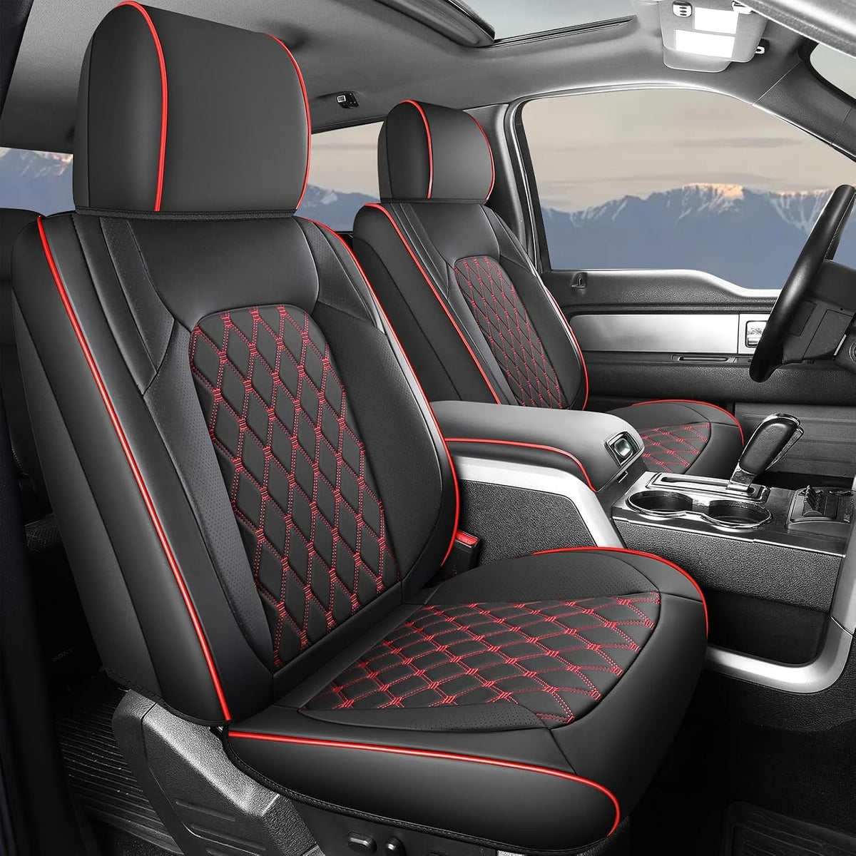 Chevy Silverado GMC Sierra waterproof leather seat covers