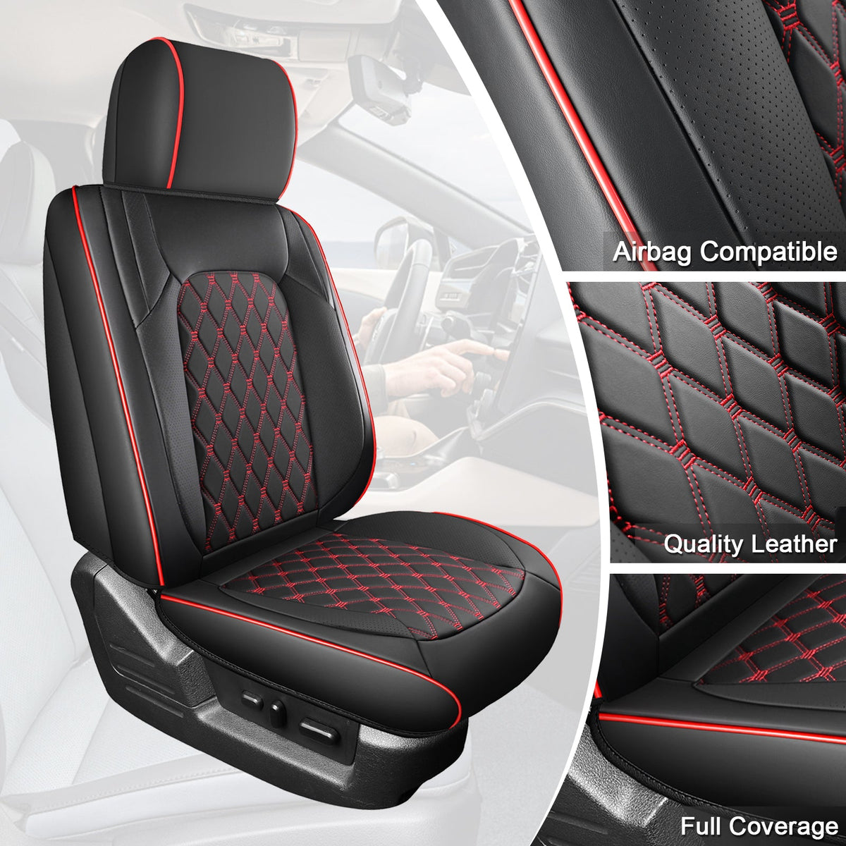 Chevy Silverado GMC Sierra waterproof leather seat covers - view 8
