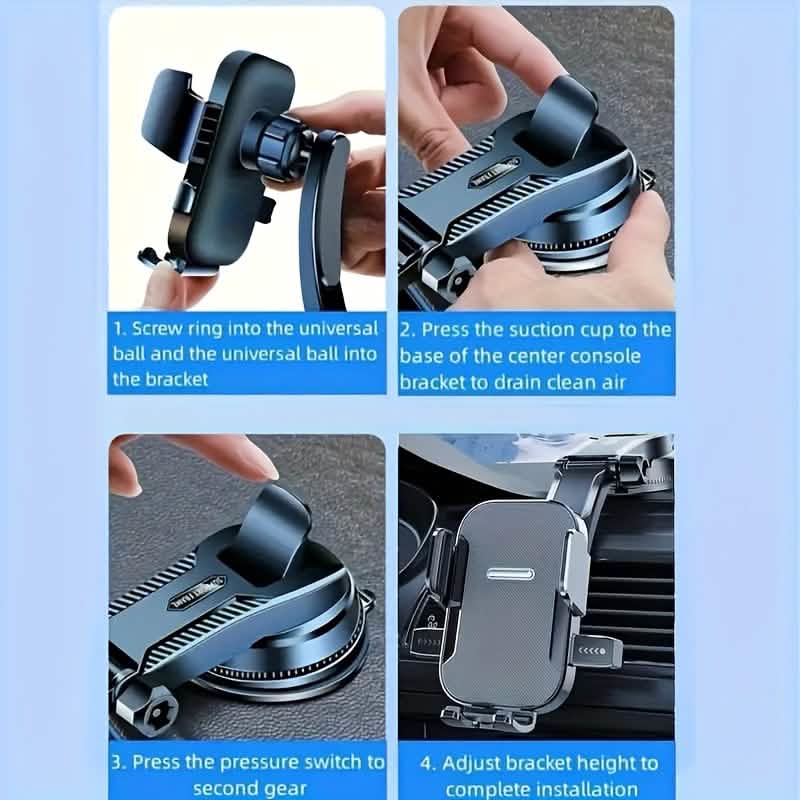 adjustable suction cup car phone holder