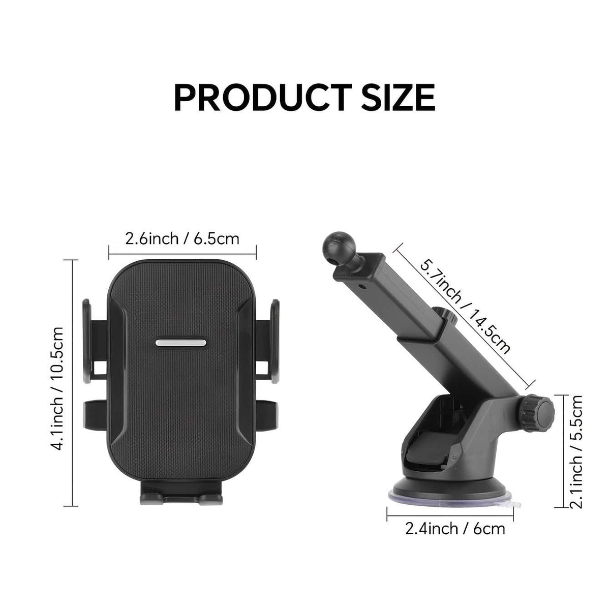 adjustable suction cup car phone holder