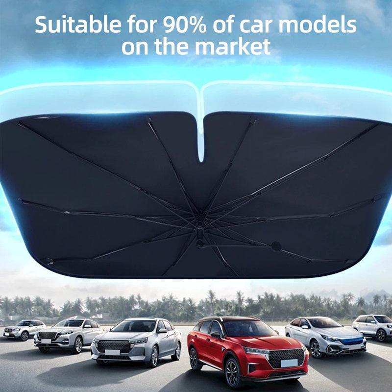 Car windshield sun shade protector