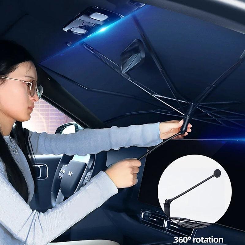 Car windshield sun shade protector