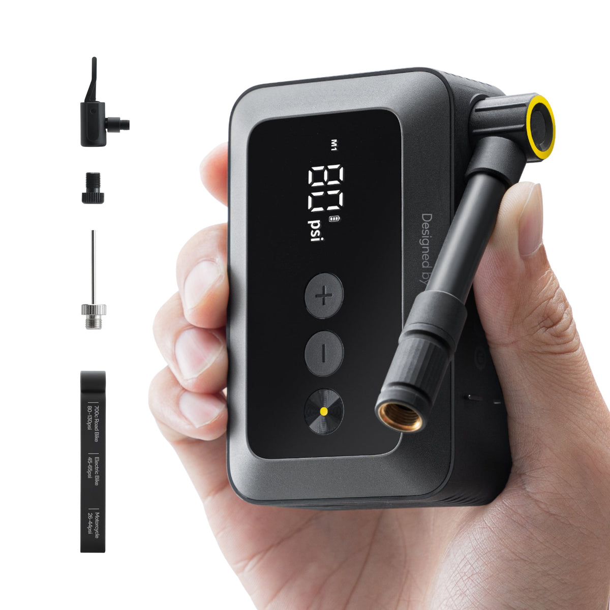HOTO Air Pump Pocket – Portable 150 PSI Mini Tire Pump