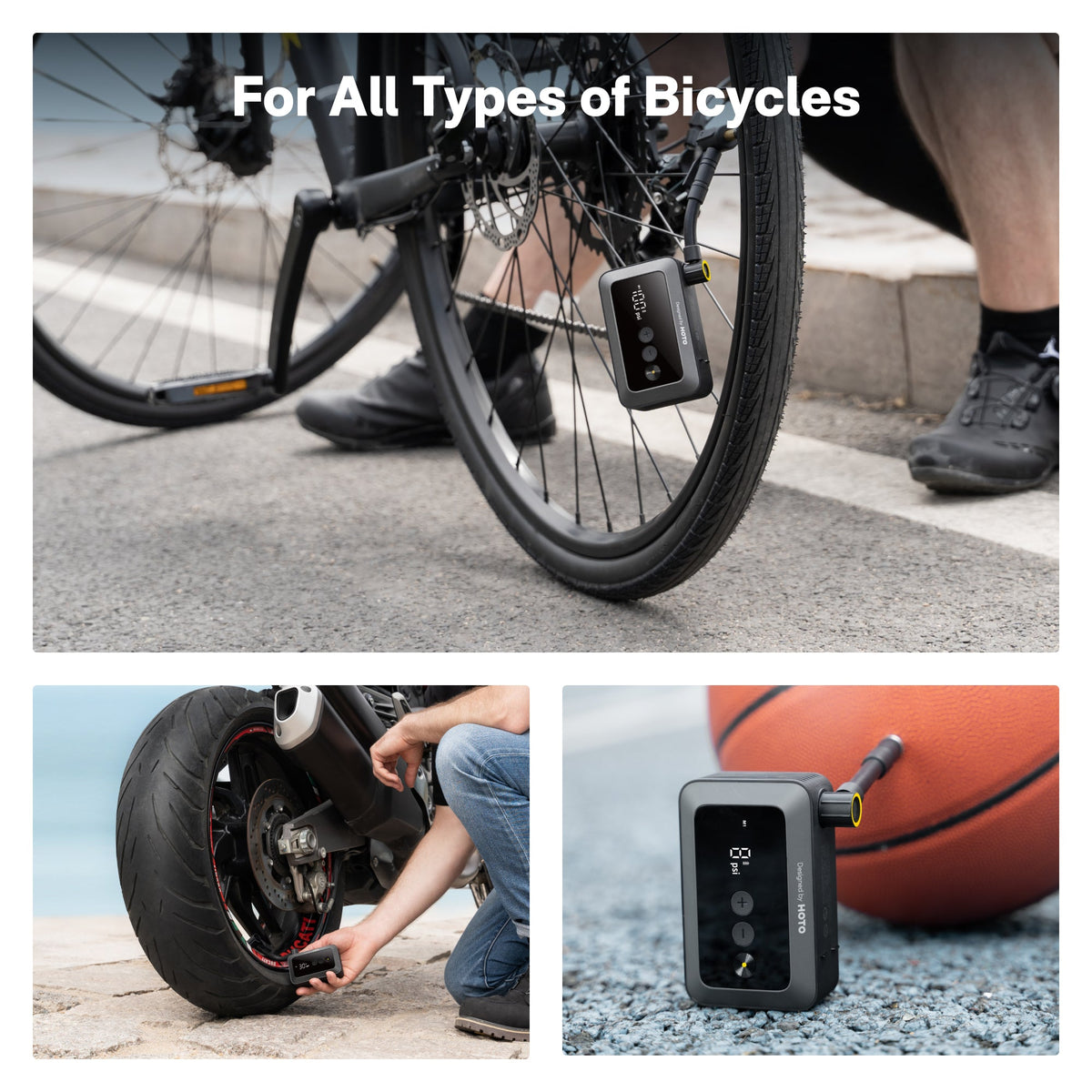 HOTO Air Pump Pocket portable mini tire pump - view 6
