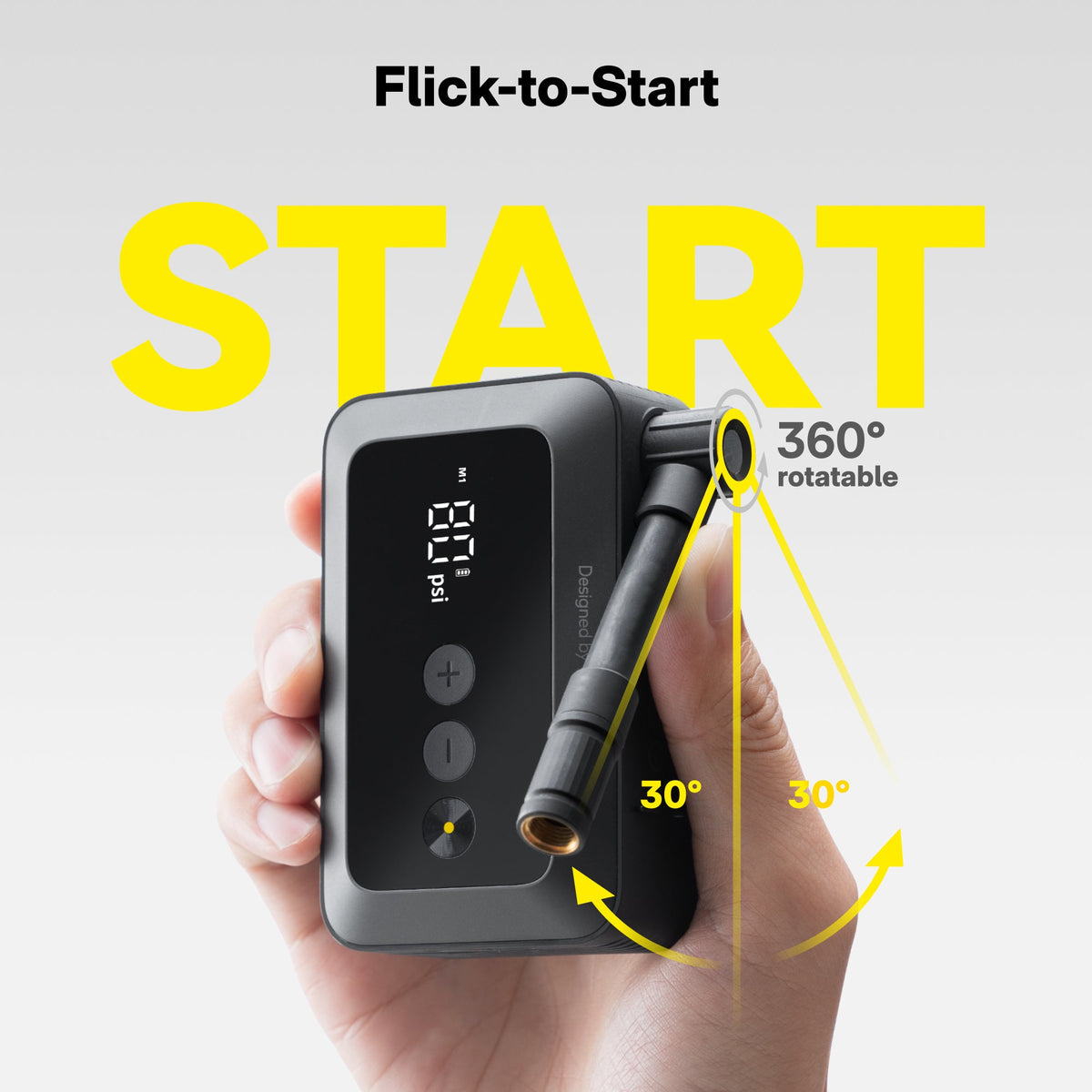 HOTO Air Pump Pocket portable mini tire pump - view 8