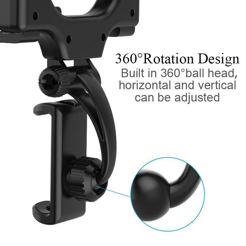 360° Rearview Mirror Phone Mount for Cars