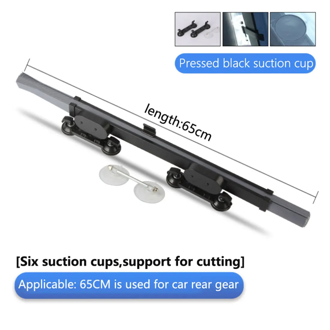 Retractable car windshield sun shade