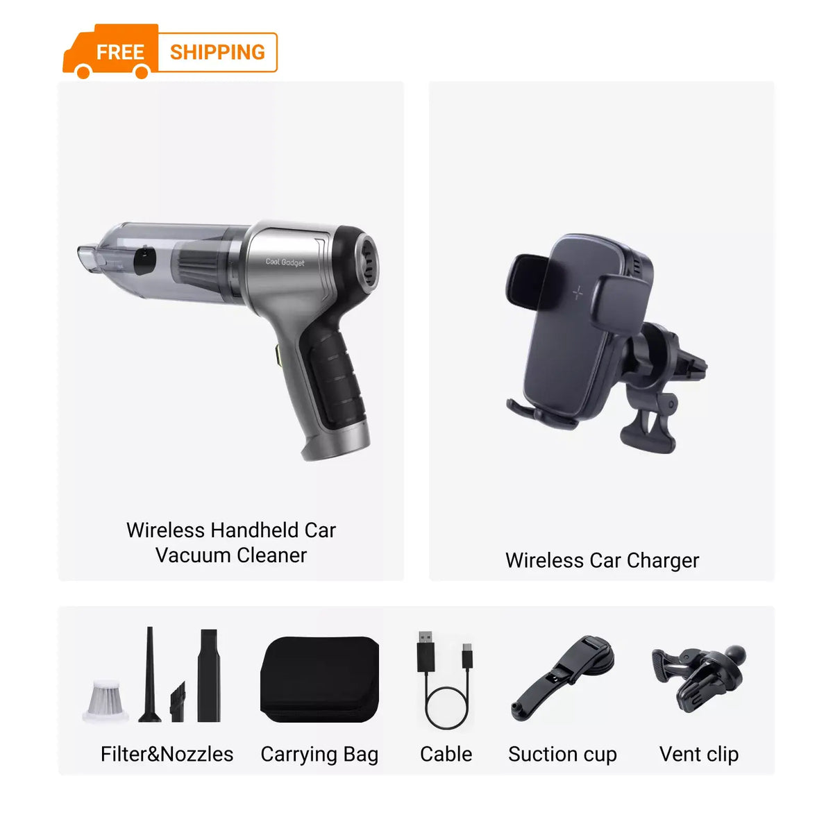xCool Cordless Handheld Car Vacuum Cleaner – Car, Home & Pet Hair