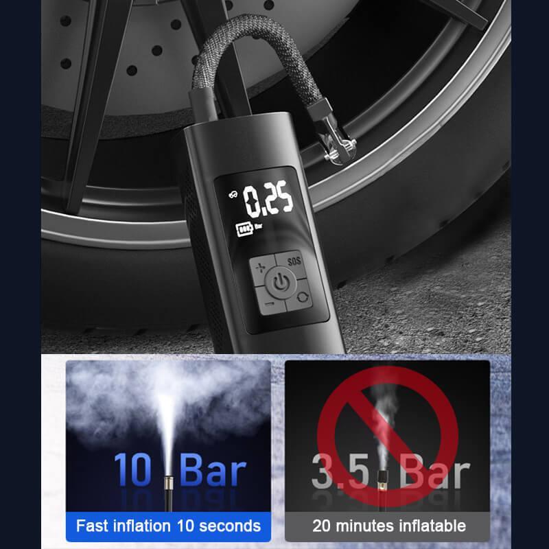 Portable rechargeable cordless tire inflator - view 8