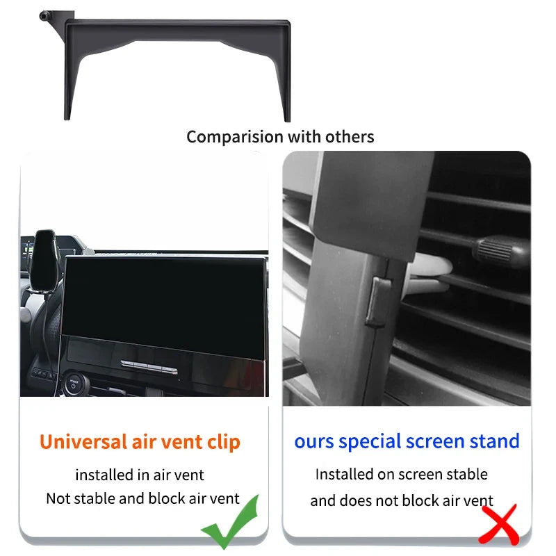 Screen-Mounted Car Phone Holder for Toyota bZ4X