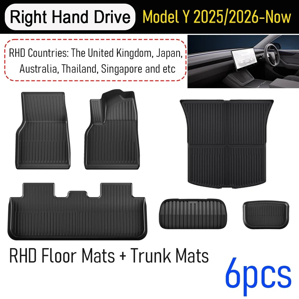 Tesla Model Y Floor Mats & Liners | Car Accessories