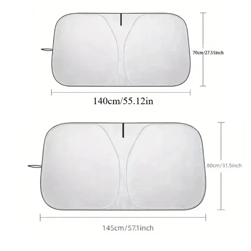 Auto folding car windshield sun shade