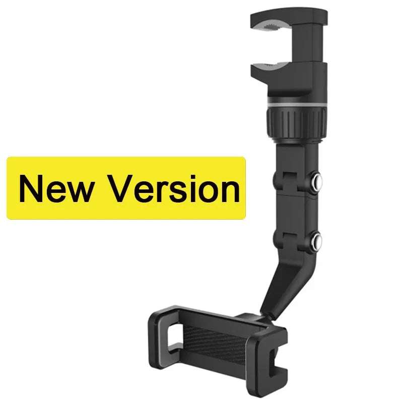 360° rearview mirror car phone holder