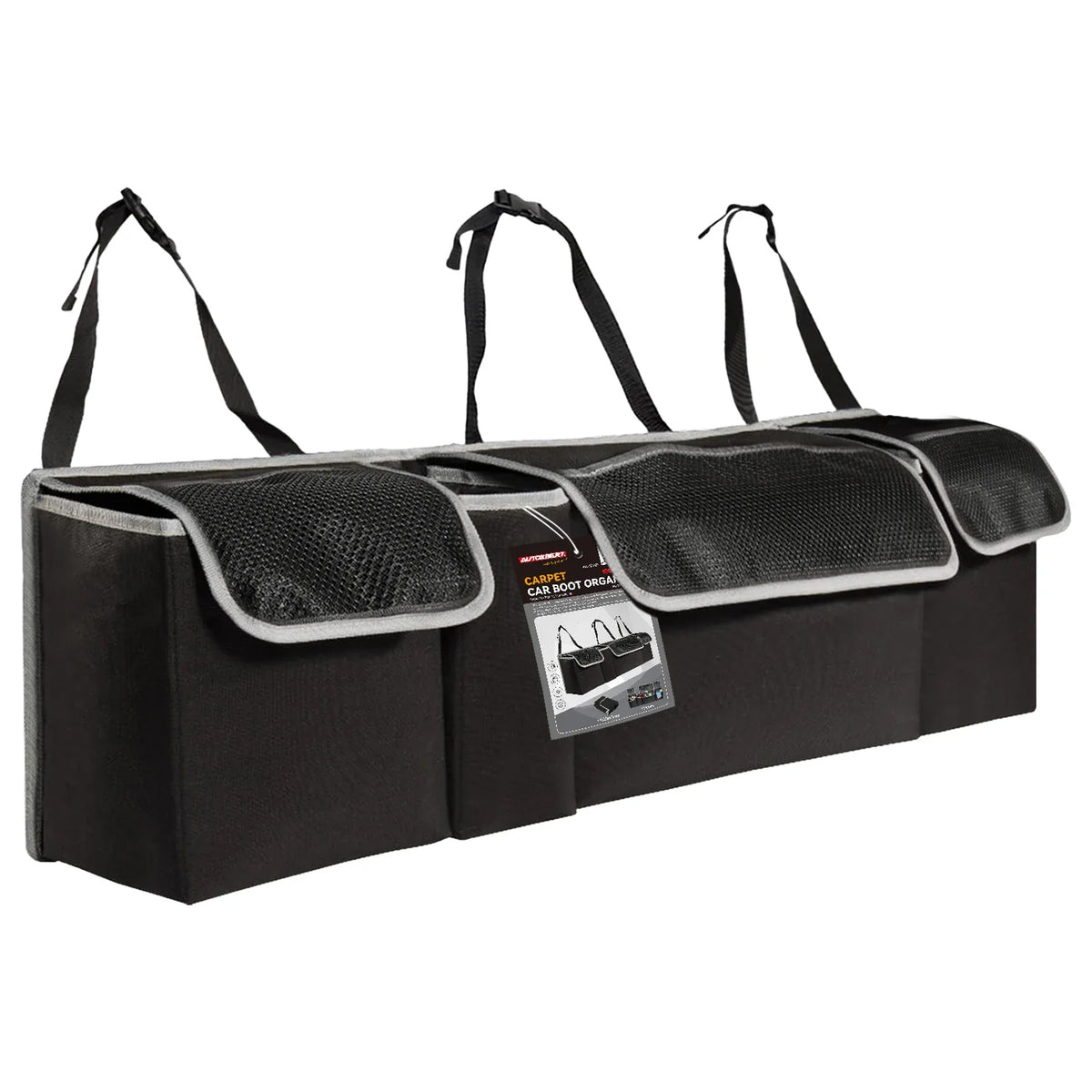 Car Trunk Organizer Felt Boot Organizer Storage Bag | Universal Collapsible Cargo Box