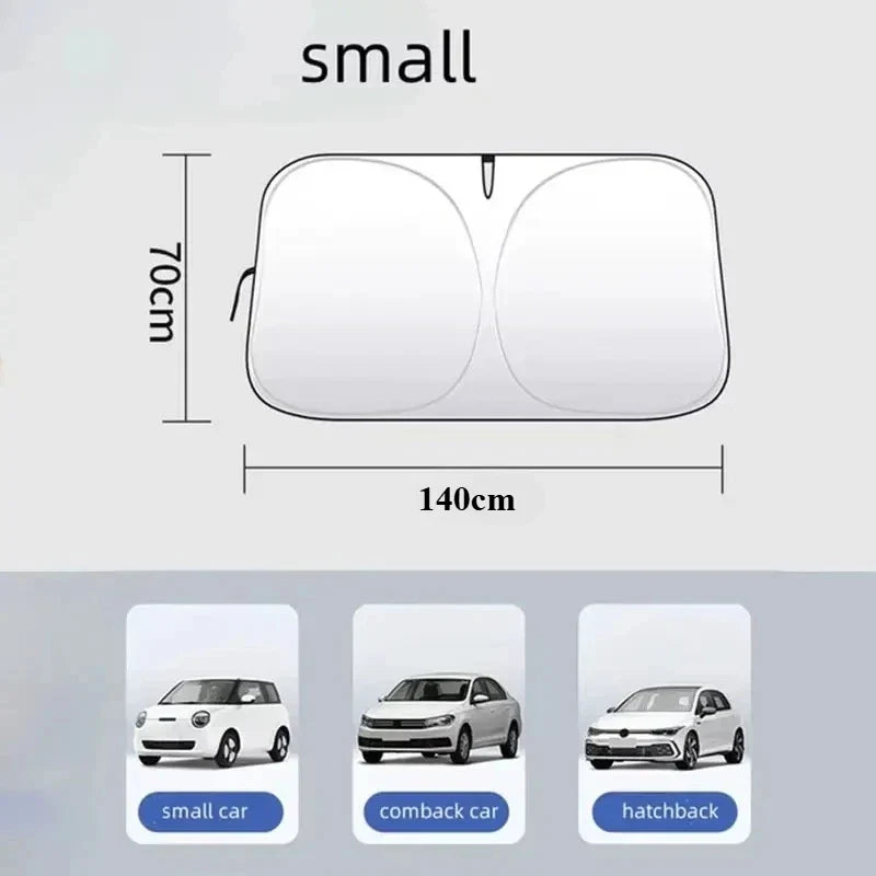 Auto folding car windshield sun shade