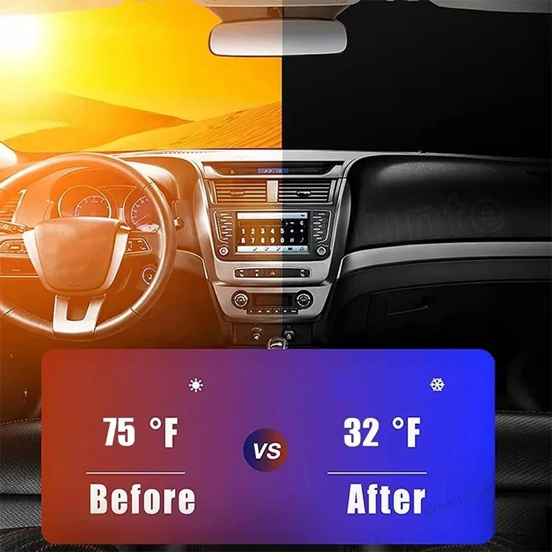 Auto folding car windshield sun shade