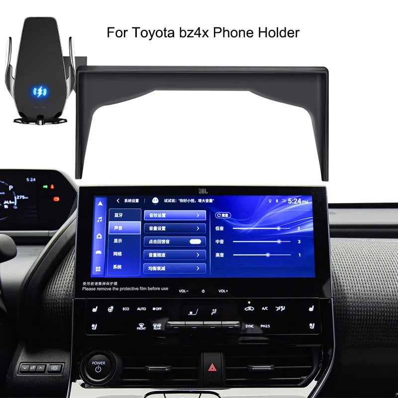 Screen-Mounted Car Phone Holder for Toyota bZ4X