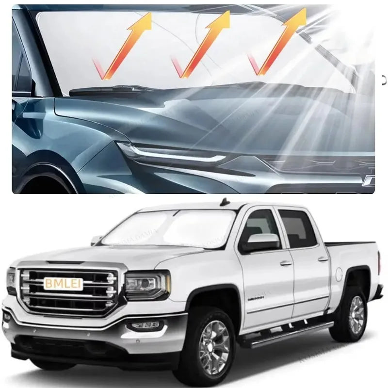 Auto folding car windshield sun shade