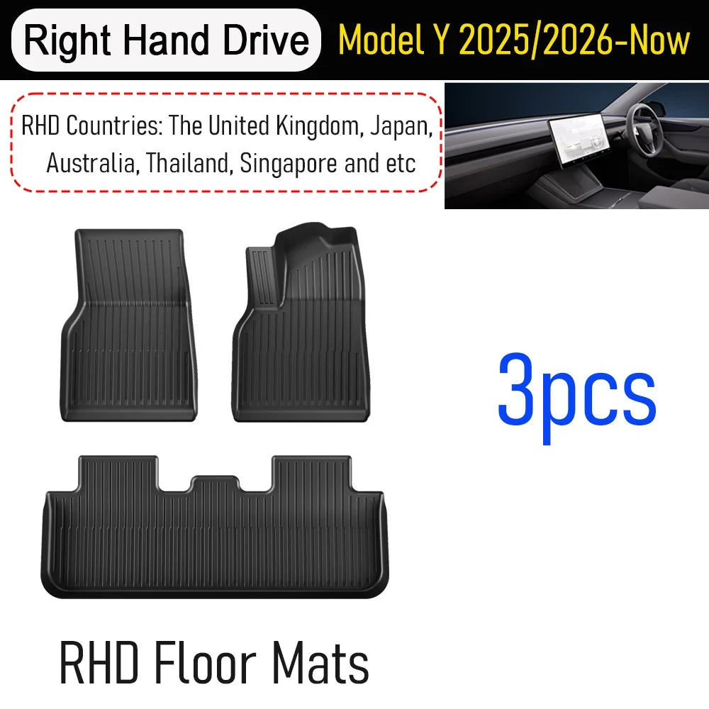 Tesla Model Y Floor Mats & Liners | Car Accessories