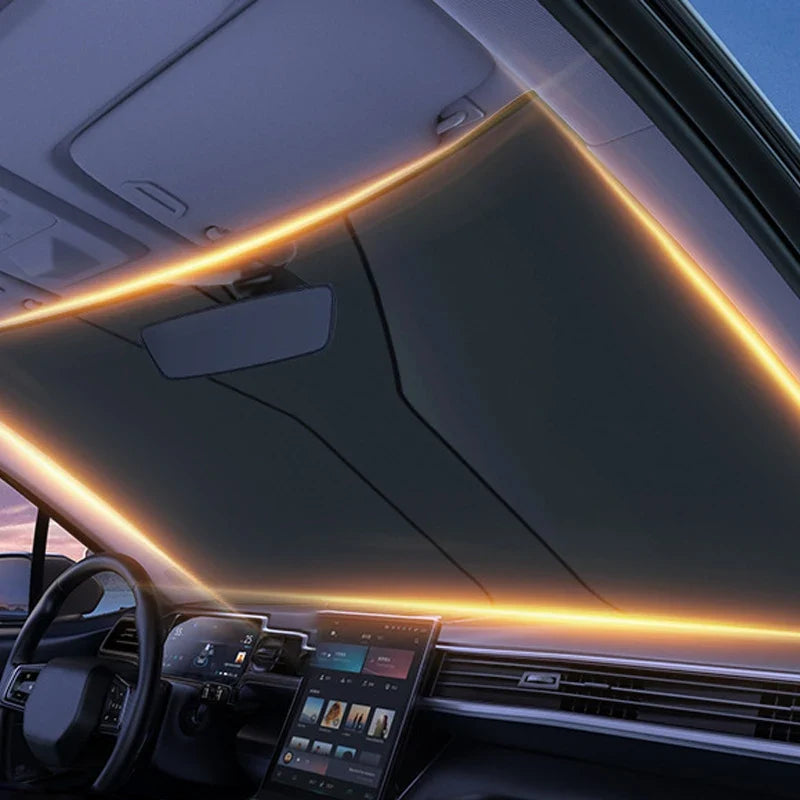 Car front windshield sunshade foldable UV protection