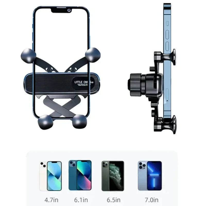 gravity air vent car phone holder for 4.7–7 inch phones
