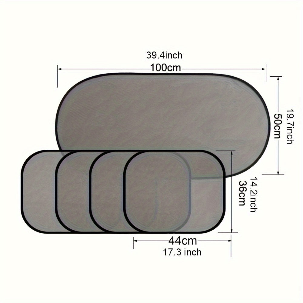 Car side window sunshade socks 5 pack