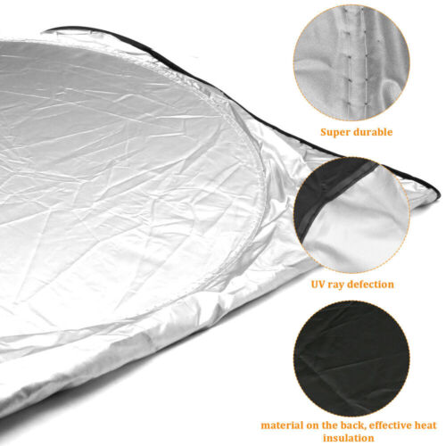 Car windshield sun shade foldable visor cover