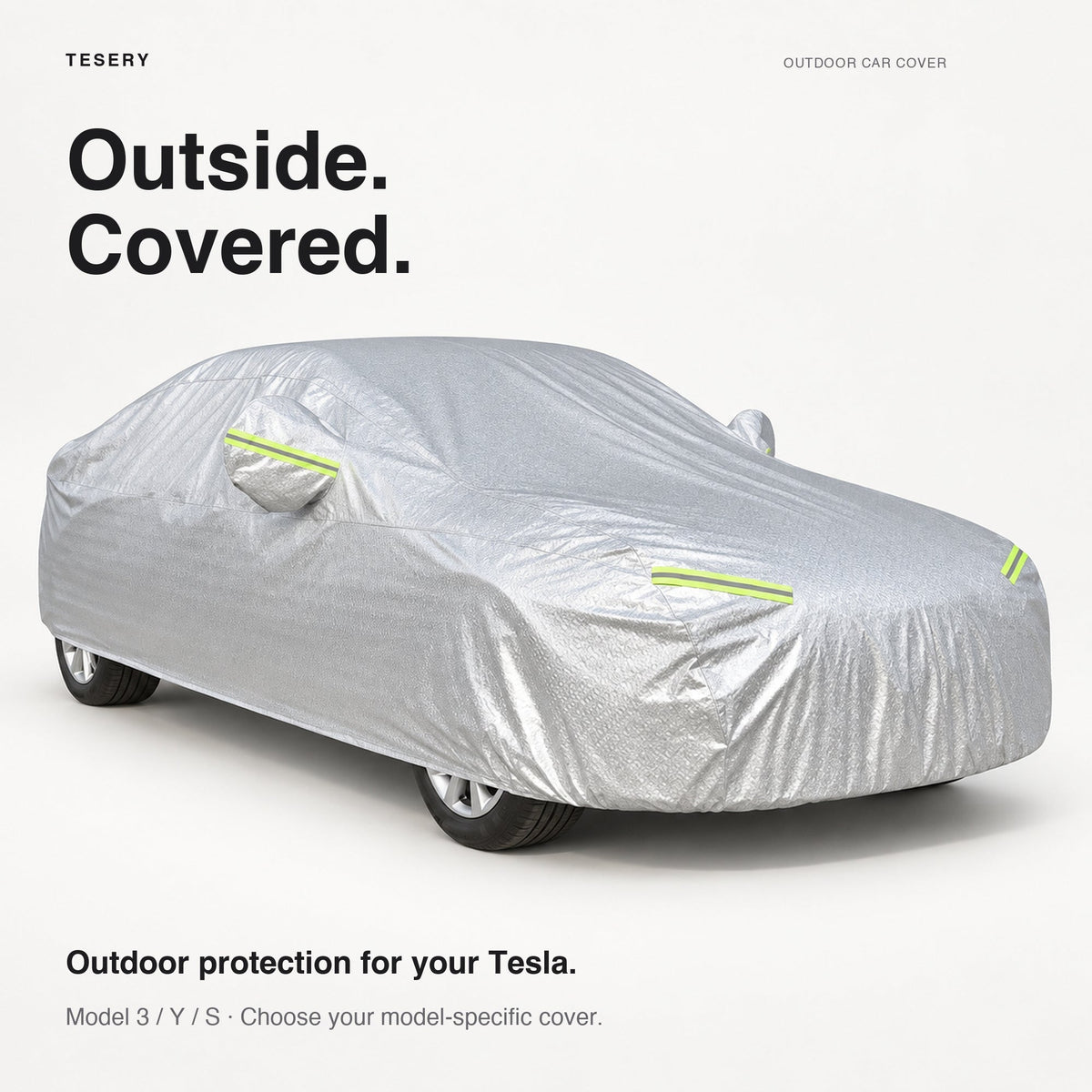 All-Weather Car Cover for Model 3/Y/S | Waterproof Oxford | Car Accessories